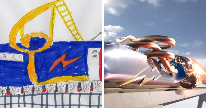 Our Company Asked Kids To Draw Their Dream Trains And Turned Them Into Realistic Designs (8 Pics)