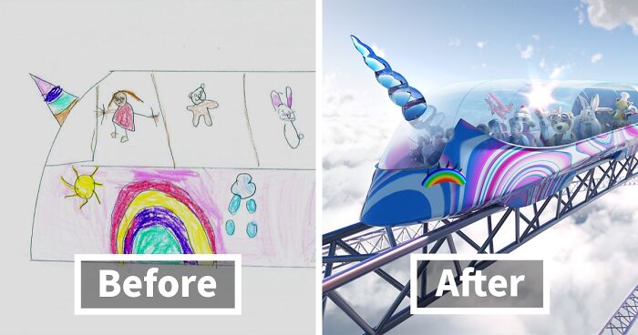 Our Company Asked Kids To Draw Their Dream Trains And Turned Them Into Realistic Designs (8 Pics)