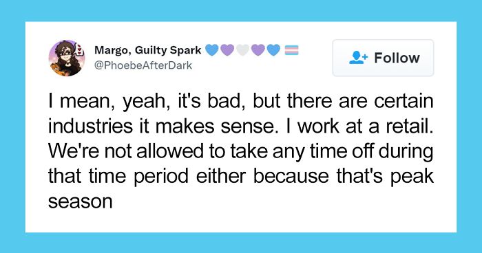 People Are Sharing Their Opinions On Companies Forbidding Taking Time Off During Holidays After A Tweet About It Went Viral