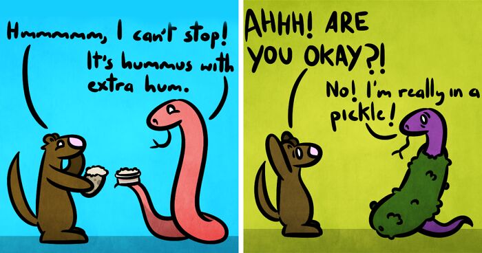 I Make One-Panel Comics Starring A Mongoose And Snake, And Here Are 25 Of My Best Works