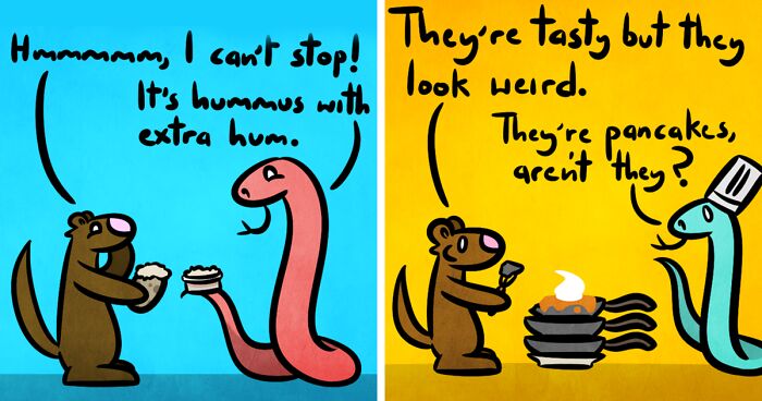 I Make One-Panel Comics Starring A Mongoose And Snake, And Here Are 25 Of My Best Works