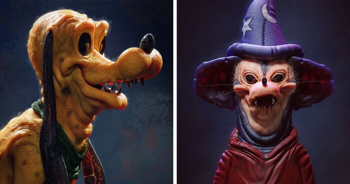 This 3D Artist Makes Your Favorite Childhood Characters Look Like They're In A Horror Movie (43 Pics)