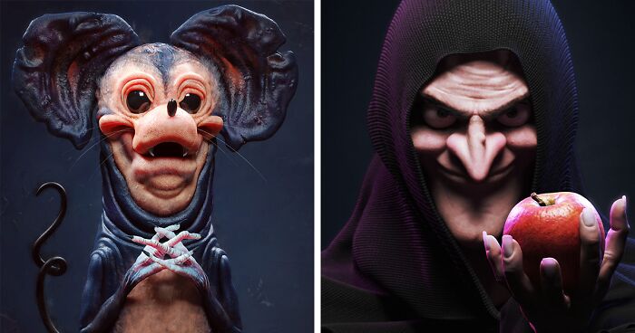 Brazilian 3D Artist Makes Your Favorite Childhood Characters Look Super Creepy (43 Pics)