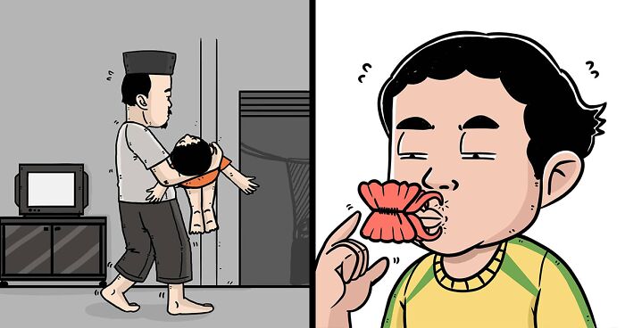 This Artist Creates Relatable Comics Inspired By His Childhood (38 Pics)