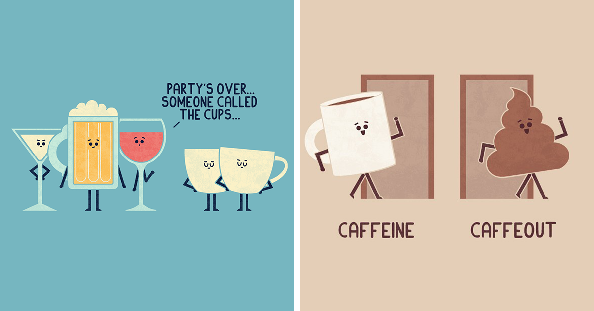 My 30 Illustrations That Show The Undiscovered Life Of Drinks | Bored Panda