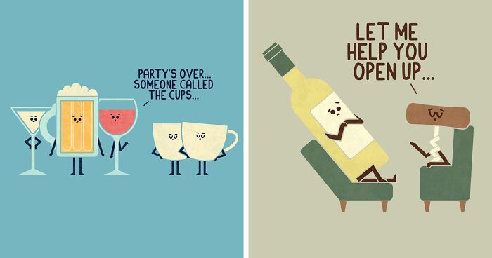 My 30 Illustrations That Show The Undiscovered Life Of Drinks