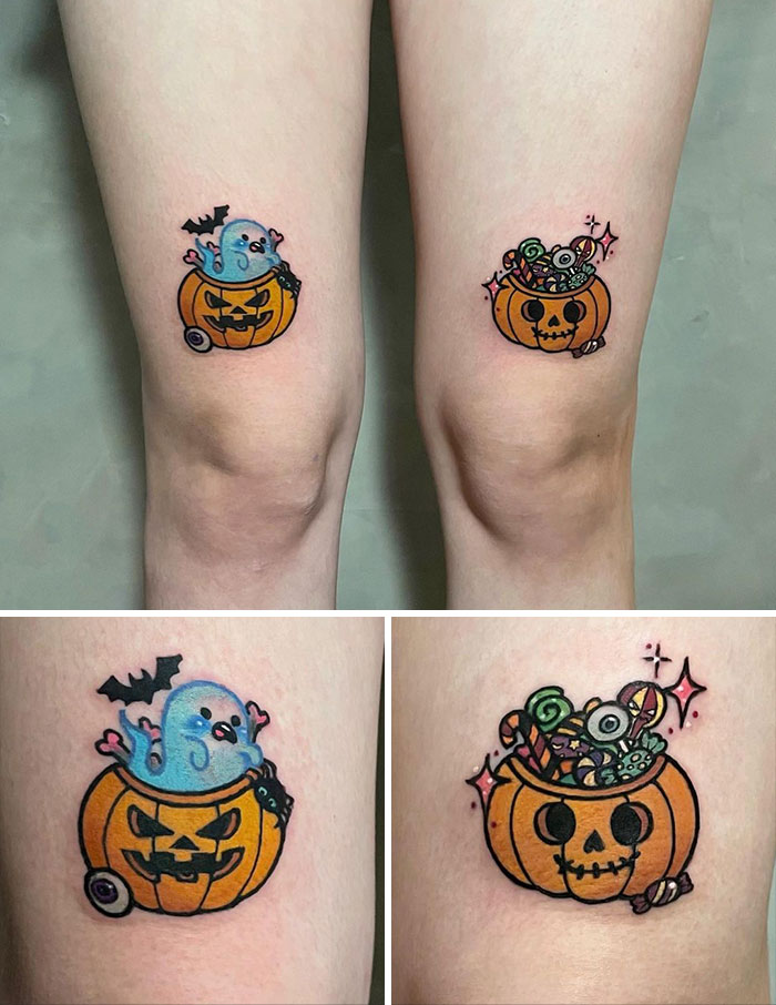 Steel n Ink Guelph - There's no better way to celebrate Halloween than with  matching ghosty tattoos 👻 Done by RJ! Click the link to book with him  today! 👇 https://steelnink.com/book-now/ |