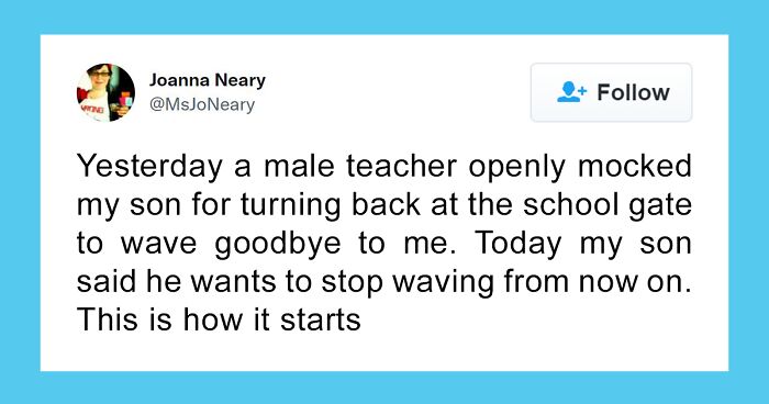 “That’s Disgraceful”: Discussion Ensues After Comedian’s Son Gets Mocked By A Teacher For Waving Goodbye To His Mom At School Gates