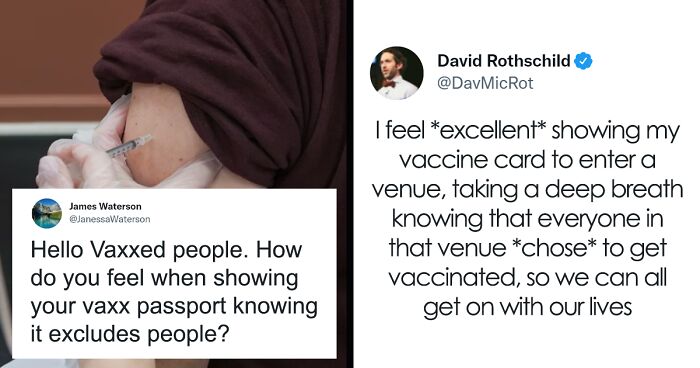 Antivaxxer Asks Vaccinated People How They Feel About Excluding Others When Showing Their Vaccination Passport, 33 People React