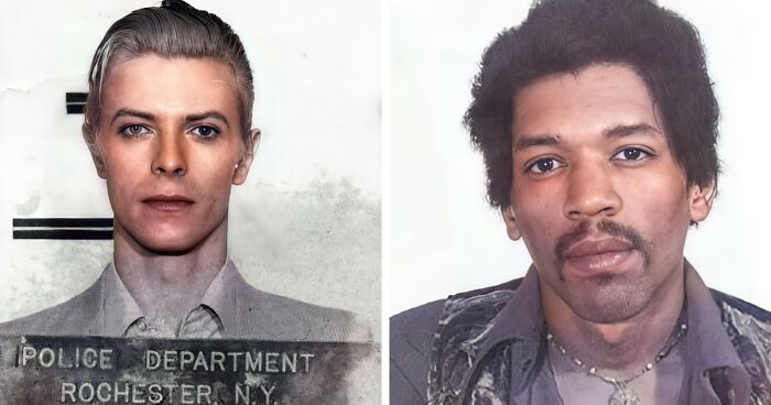 I Restored And Colorized 23 Vintage Mugshots Of Famous People (23 Pics)