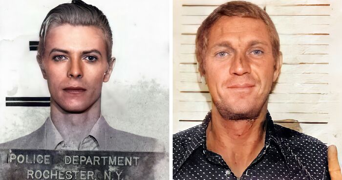 I Love Restoring Old Photographs, And This Time I Decided To Restore 23 Vintage Mugshots Of Famous People