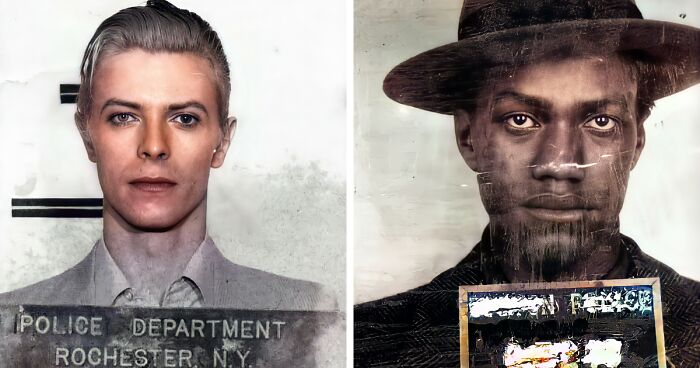 I Love Restoring Old Photographs, And This Time I Decided To Restore 23 Vintage Mugshots Of Famous People