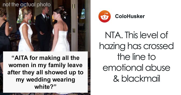 Family Women All Dress In White For A Wedding To 'Prank' The Bride, Groom Stands Up For Her And Asks Bullies To Leave