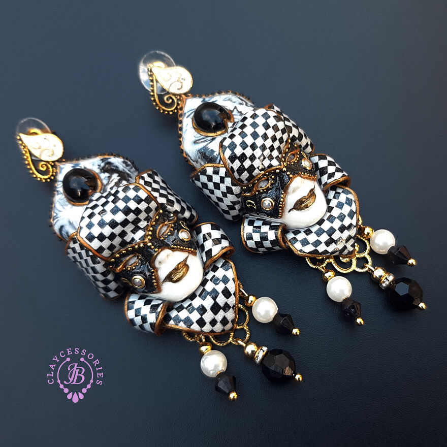 Venetian Mask Earrings Collection