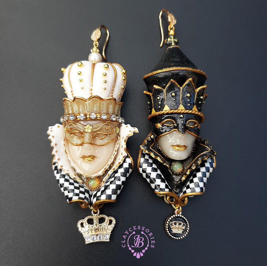 Venetian Mask Earrings Collection