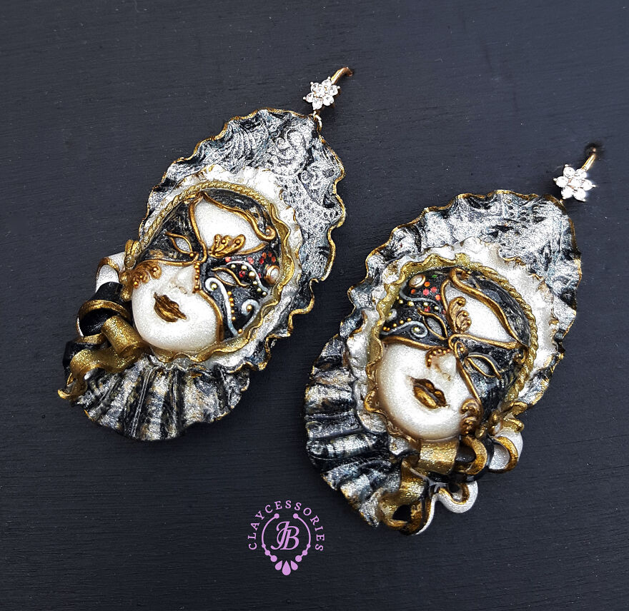 Venetian Mask Earrings Collection