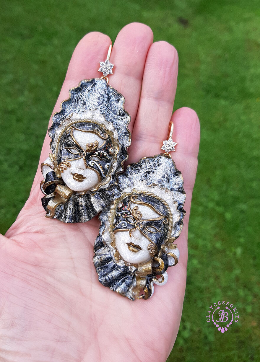 Venetian Mask Earrings Collection