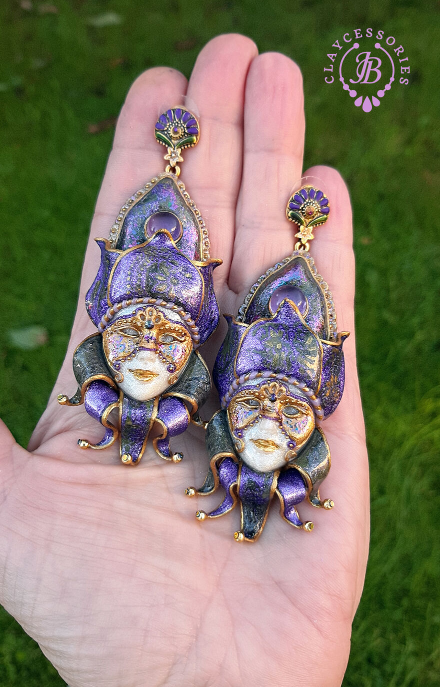 Venetian Mask Earrings Collection