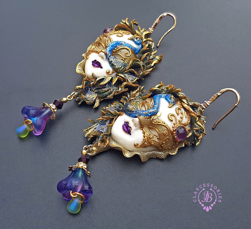 Venetian Mask Earrings Collection