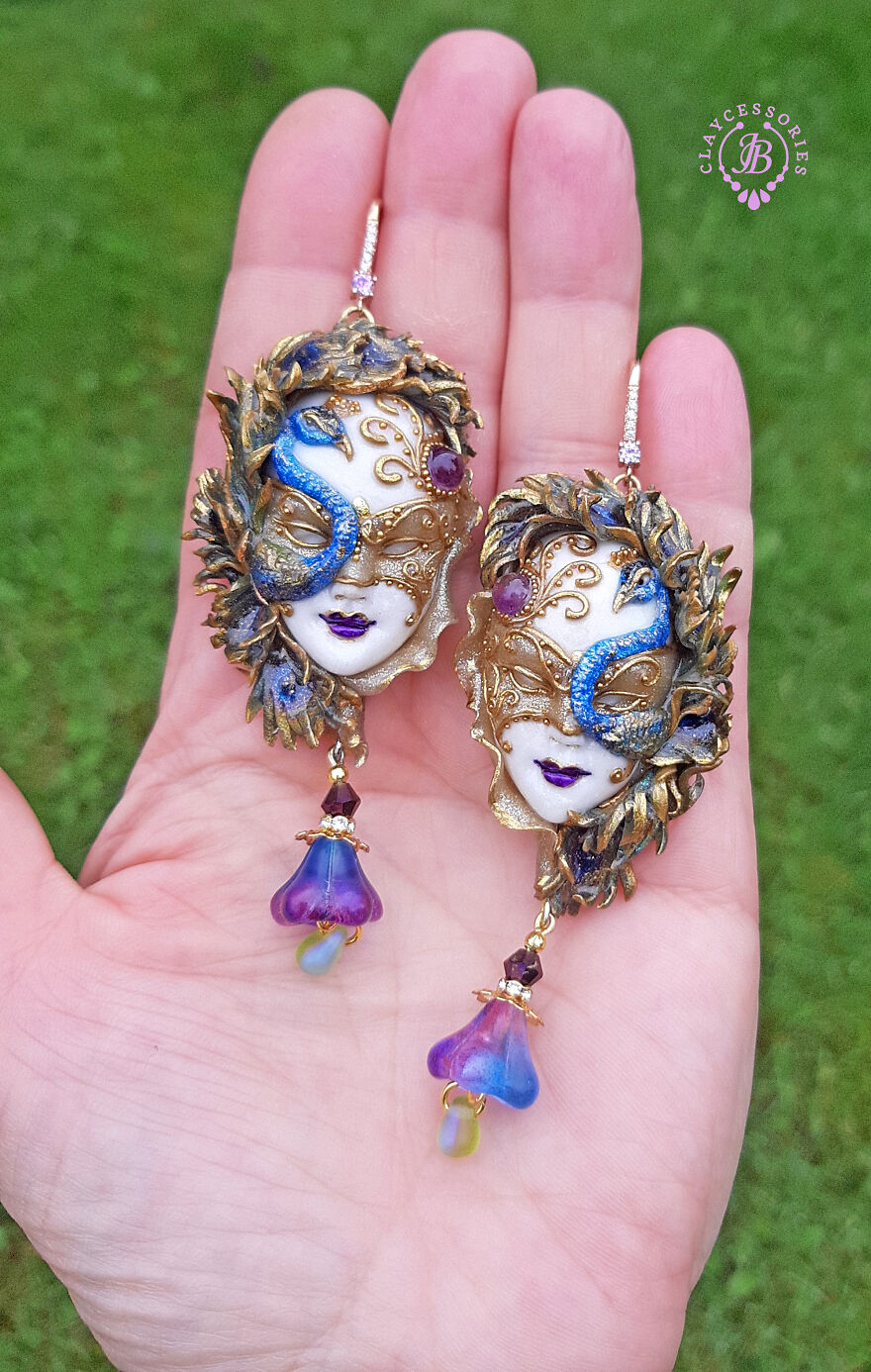 Venetian Mask Earrings Collection