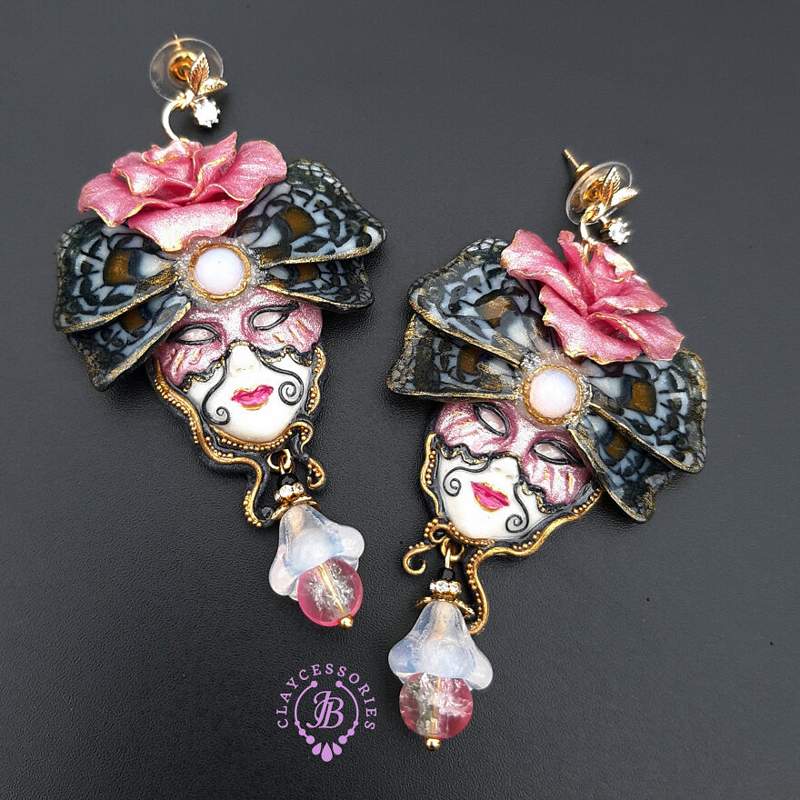 Venetian Mask Earrings Collection