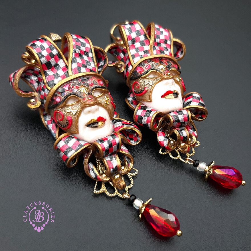 Venetian Mask Earrings Collection