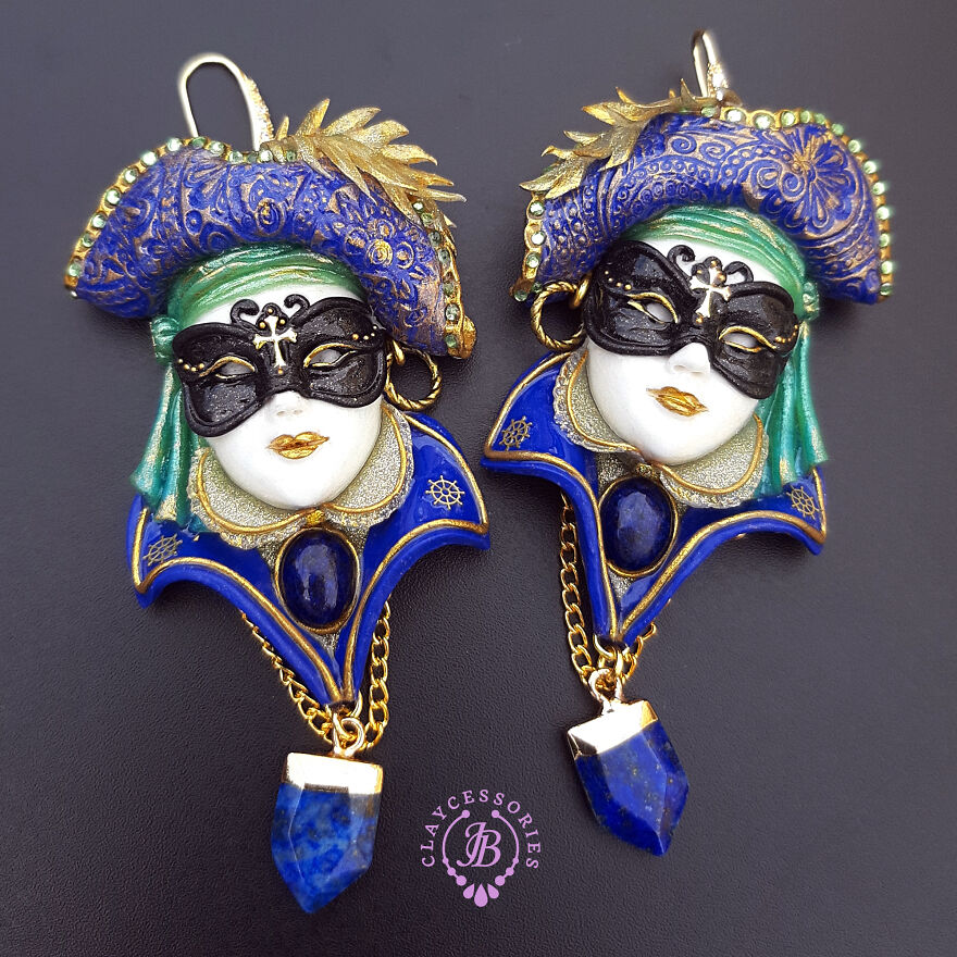 Venetian Mask Earrings Collection