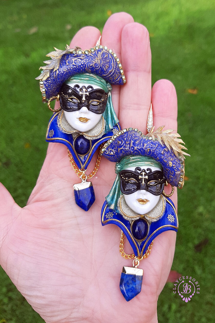 Venetian Mask Earrings Collection