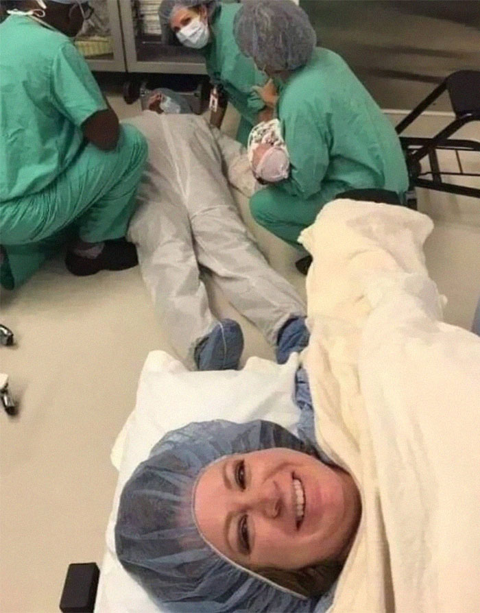 When The Husband Supports His Wife During Childbirth!