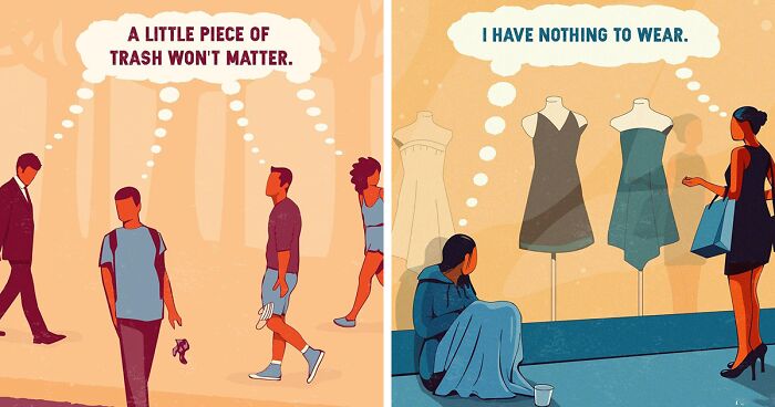 German Artist Shows What's Problematic About Modern Societies In His 26 Illustrations