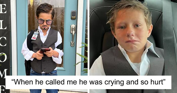 Boy Washes His Tony Stark Goatee Off After He Was Bullied For His Halloween Costume