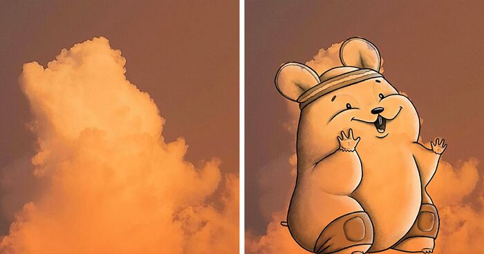 80 Creative Illustrations By This Artist That Were Inspired By Cloud Shapes