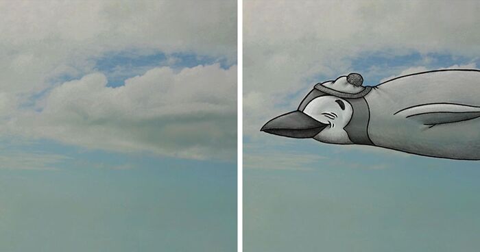 This Artist Creates Drawings Inspired By Cloud Shapes, And Here Are The Best 80 Works