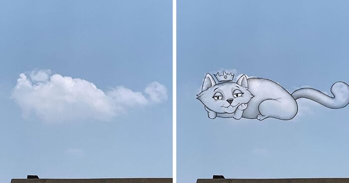 Clouds Come Alive As Cute Animals In The Drawings Of This Artist (80 Pics)