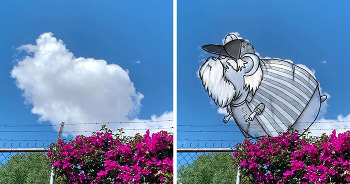 Clouds Come Alive As Cute Animals In The Drawings Of This Artist (80 Pics)