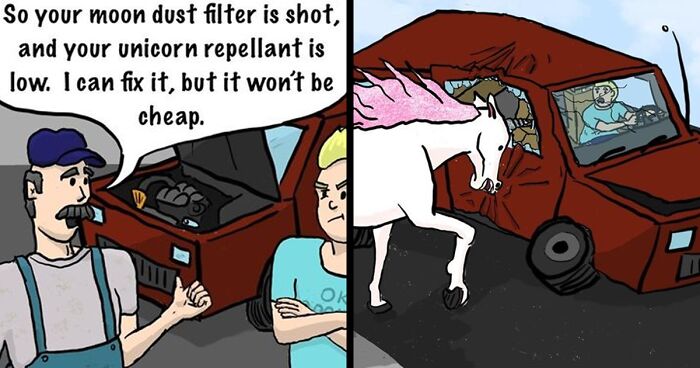 Artist Creates Amusing Comics Where All Of The Situations Take A Left Turn (29 Pics)