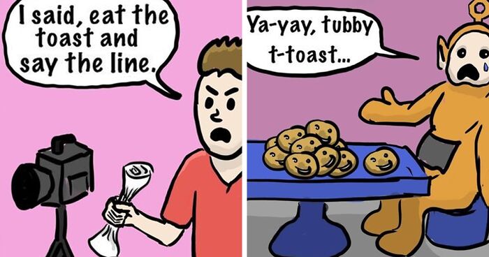 Artist's 29 Funny And Dark Comics Where Seemingly Normal Situations Go Haywire