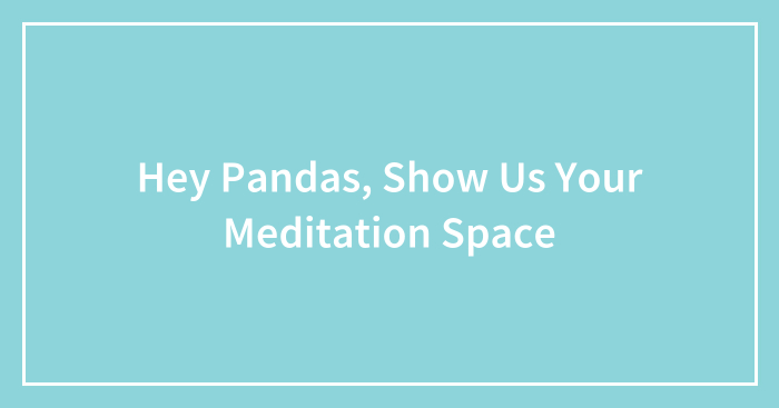 Hey Pandas, Show Us Your Meditation Space (Closed)