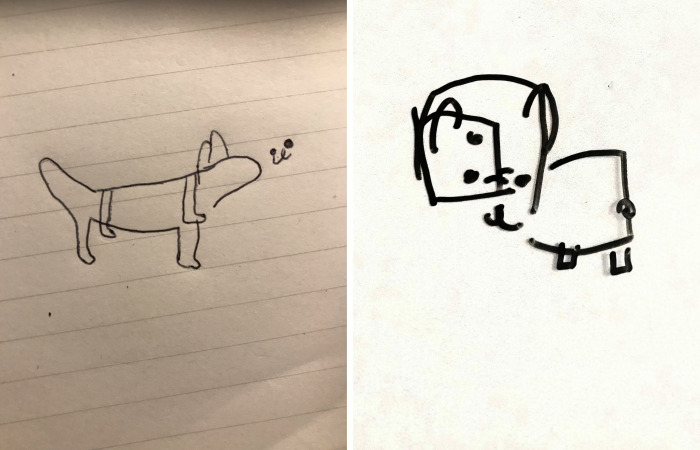 Hey Pandas, Try To Draw Your Pet With Your Eyes Closed (Closed)