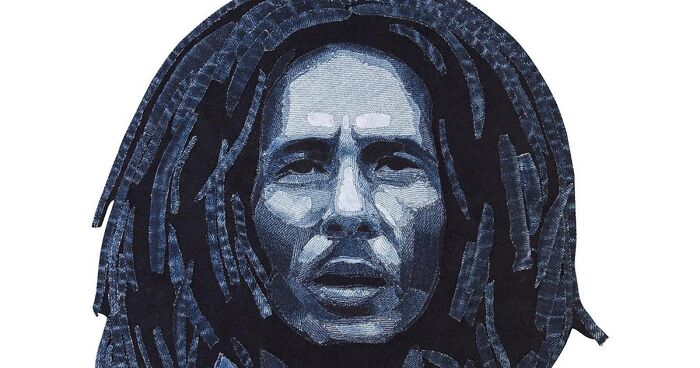 15 Denim Portraits Of Celebrities And Famous Personalities By Ian Berry