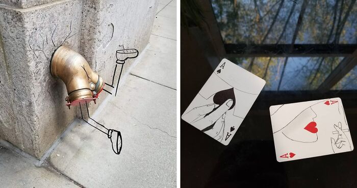 Artist Blurs The Line Between Reality And Art By Drawing On Pictures Of Everyday Objects (39 Pics)