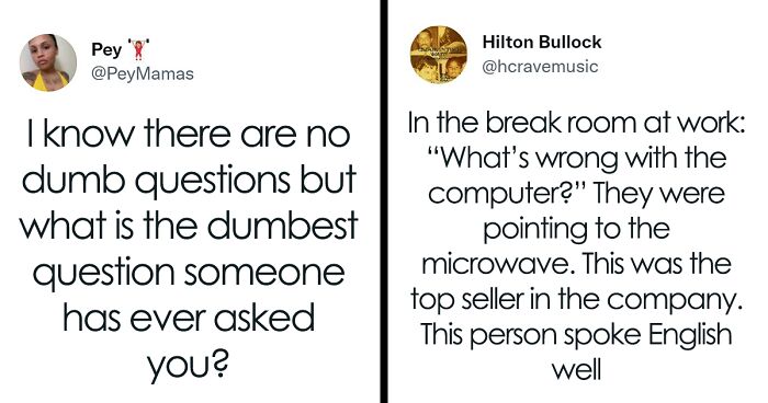 People Share 30 Stupid Questions They Were Asked That Made Them Facepalm