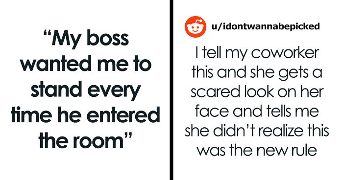 Woman Quits Her Job Because Her Boss Wanted Her To Stand Up Every Time He Entered The Room