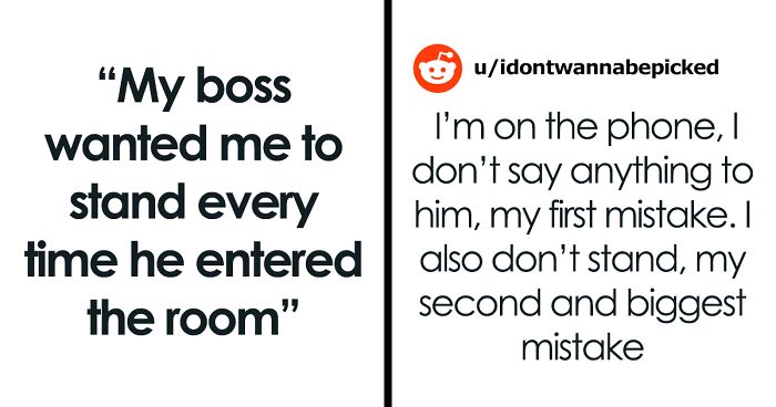 Delusional Boss Instructs His Female Employee To Stand Up Every Time He Enters The Room