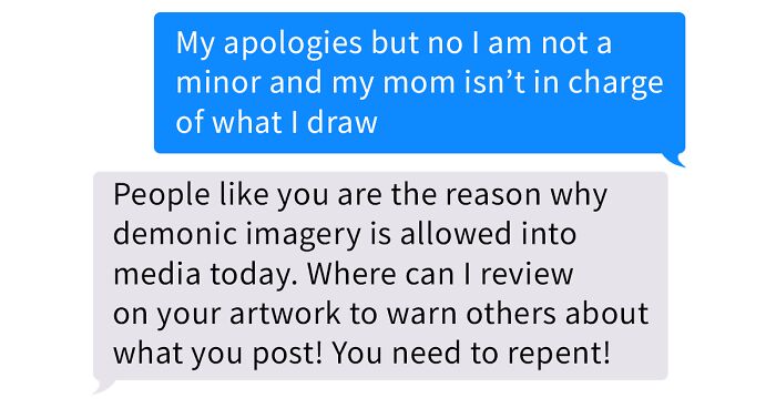 Entitled Mom Demands A Refund On This Artist’s Work That Her Daughter Commissioned Because It’s ‘Sinful’