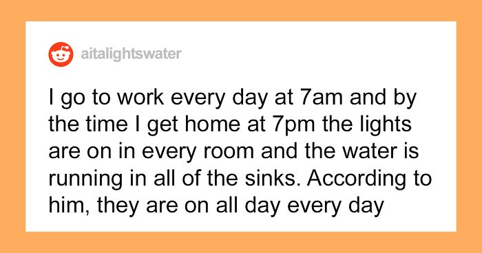 Husband Refuses To Turn Off Lights And Water In The House When Wife Is Not There Because 'He Can Choose Not To'