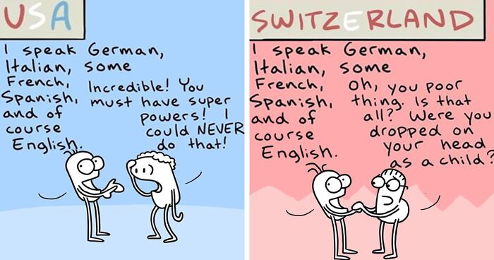 30 New Comics That Show The Funny Differences Between Different Countries And Languages