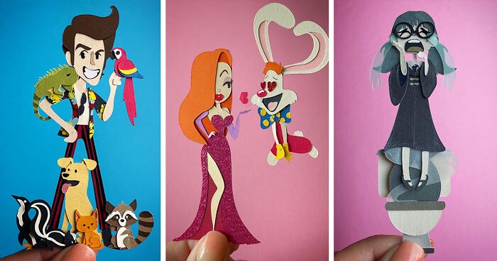 I Made Paper Art Of 26 Popular Characters For Each Letter Of The Alphabet, And Here's The Result