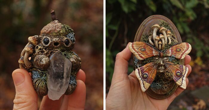 I Make Nature-Inspired Sculptures With Polymer Clay (32 Pics)