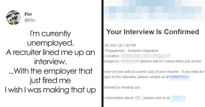 Guy's Recruiter Lines Up An Interview With Employer Who Fired Him, He Decides To Have Some Fun With It